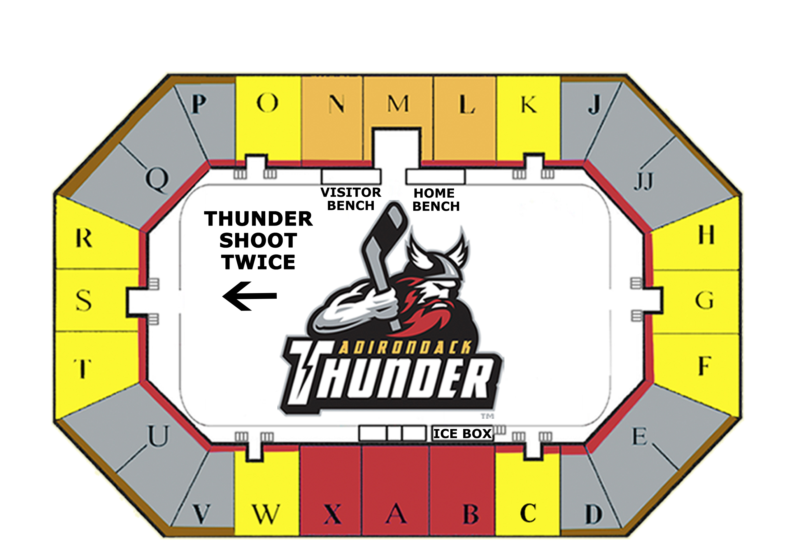 Thunder Arena Seating Chart